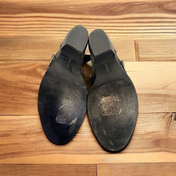 Ruffhewn Women’s Size 7M RH-Nadine Buckle & Zip Black Ankle Shoes - Picture 7 of 7